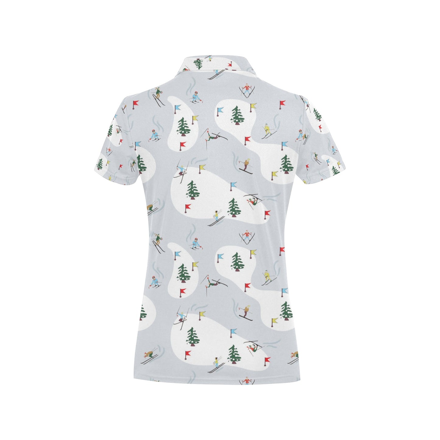 Ski Print Design LKS305 Women's Polo Shirt