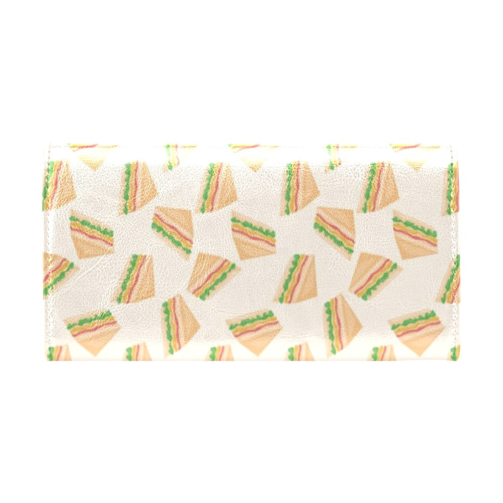 Sandwich Print Design LKS301 Women's Trifold Wallet