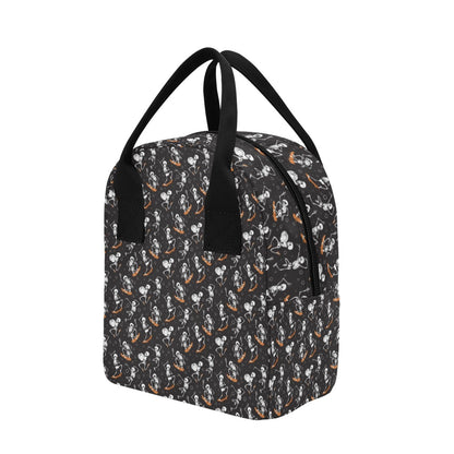 Skateboard With Skeleton Print Design LKS303 Insulated Lunch Bag