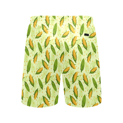 Agricultural Fresh Corn cob Print Pattern Men's Swim Trunks Beach Shorts