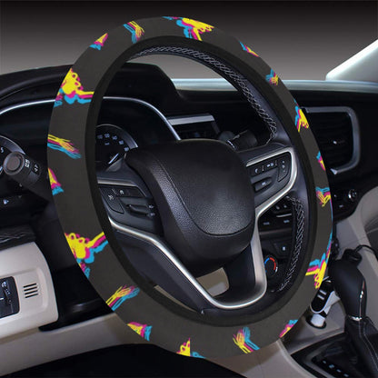 Skeleton Skeleton 3D Print Design LKS301 Steering Wheel Cover with Elastic Edge