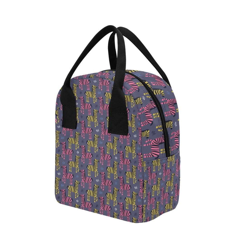 Zebra Print Design LKS303 Insulated Lunch Bag
