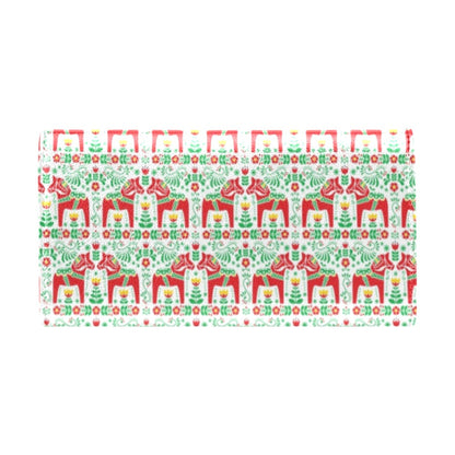 Swedish Dala Style Pattern Women's Trifold Wallet