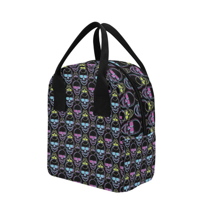 Skull 3D Colorful Print Design LKS309 Insulated Lunch Bag