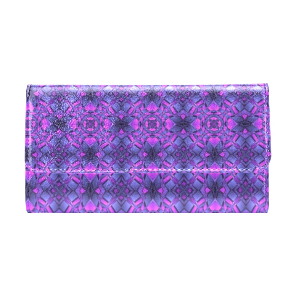 kaleidoscope Pattern Print Design Women's Trifold Wallet