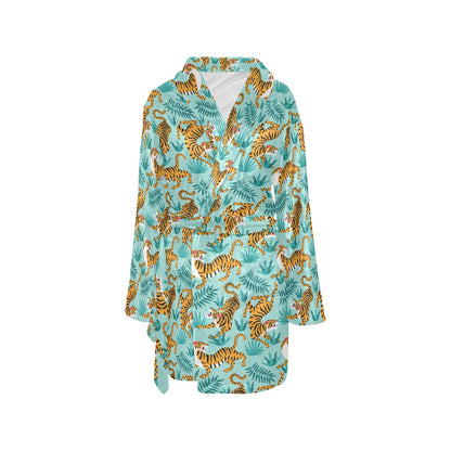 Tiger Print Design LKS304 Women's Fleece Robe