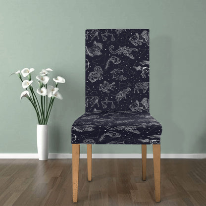 Zodiac Print Design LKS304 Dining Chair Slipcover