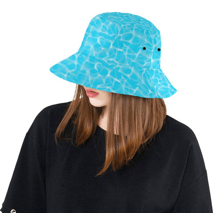Swimming Pool Texture Print Design LKS301 Unisex Bucket Hat