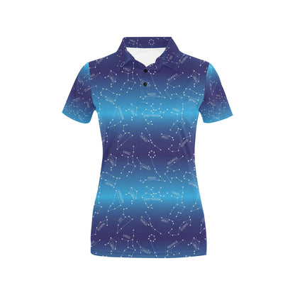 Virgo Print Design LKS302 Women's Polo Shirt