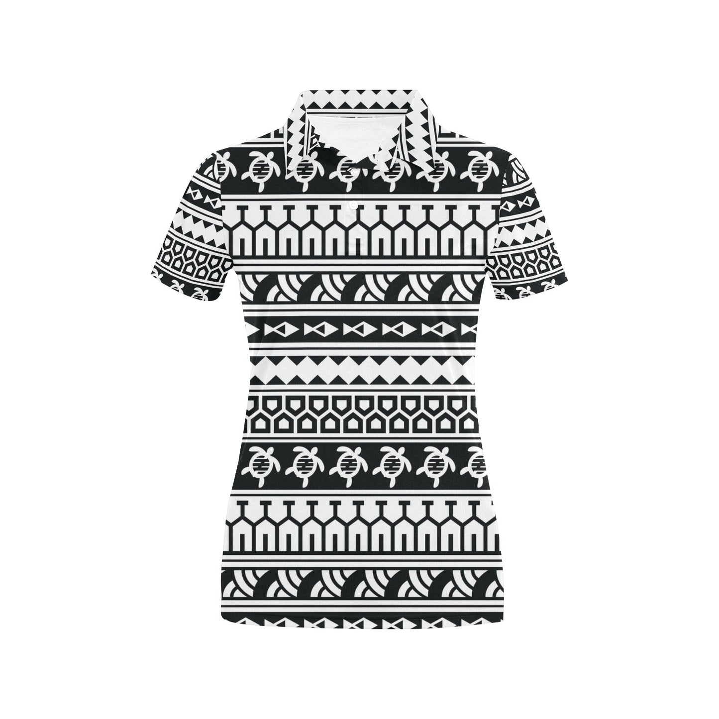 Samoan Pattern Print Design LKS303 Women's Polo Shirt