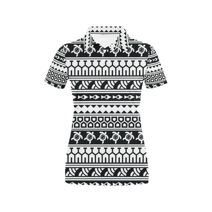 Samoan Pattern Print Design LKS303 Women's Polo Shirt