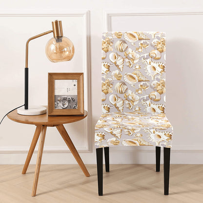 Seashell Print Design LKS309 Dining Chair Slipcover