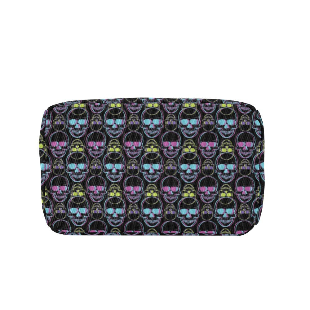 Skull 3D Colorful Print Design LKS309 Insulated Lunch Bag