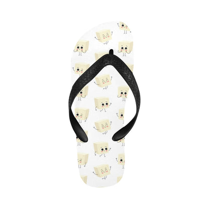 Tofu Print Design LKS301 Flip Flops