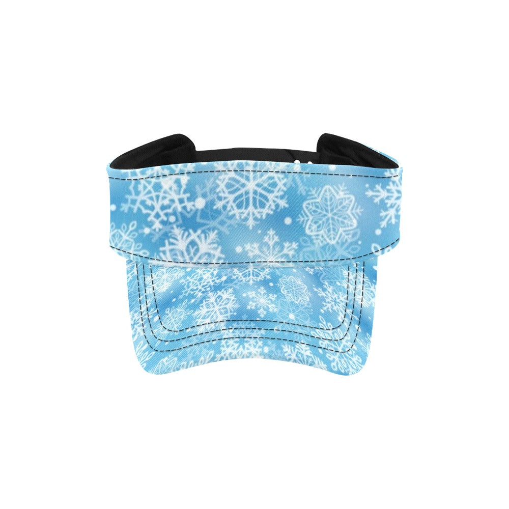 Snowflake Blue Print Design LKS301 Unisex Sun Visor