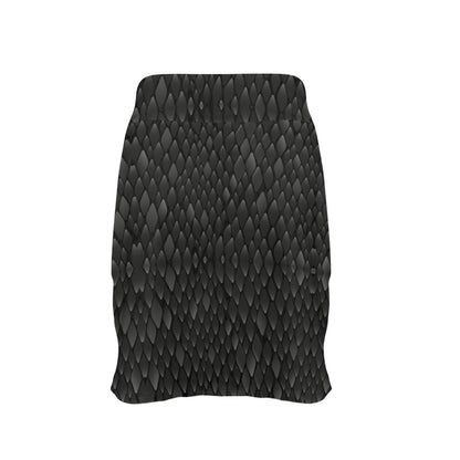 Snake Skin Black Print 17" Golf & Pickleball Skort with Pockets
