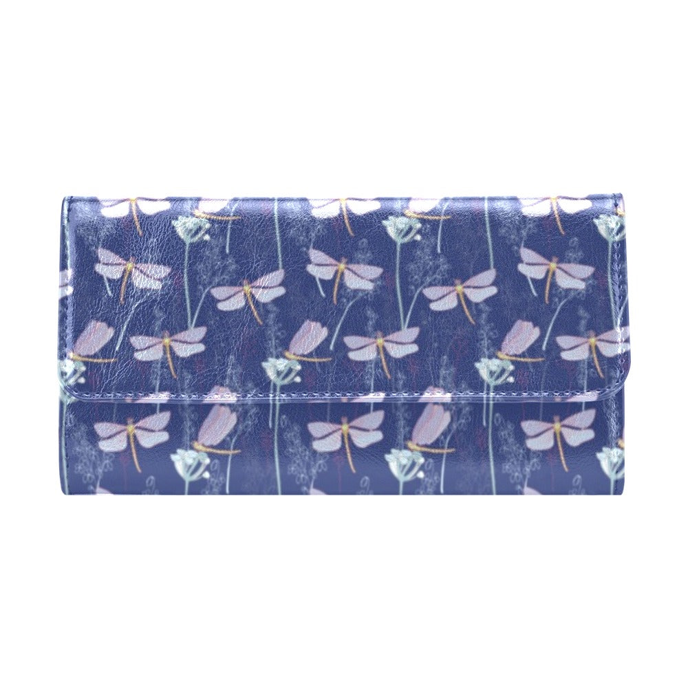 Dragonfly Print Design LKS401 Women's Trifold Wallet
