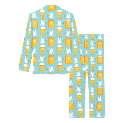 Christian Pattern Print Design 02 Women's Long Pajama Set