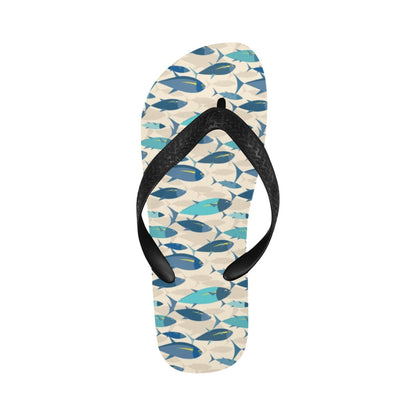 Tuna Fish Print Design LKS302 Flip Flops