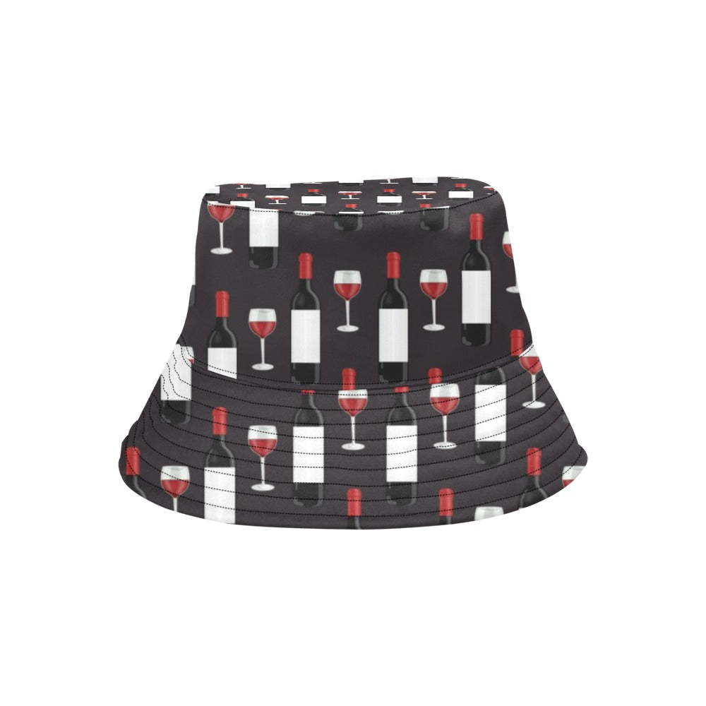 Wine Print Design LKS309 Unisex Bucket Hat