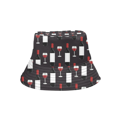 Wine Print Design LKS309 Unisex Bucket Hat