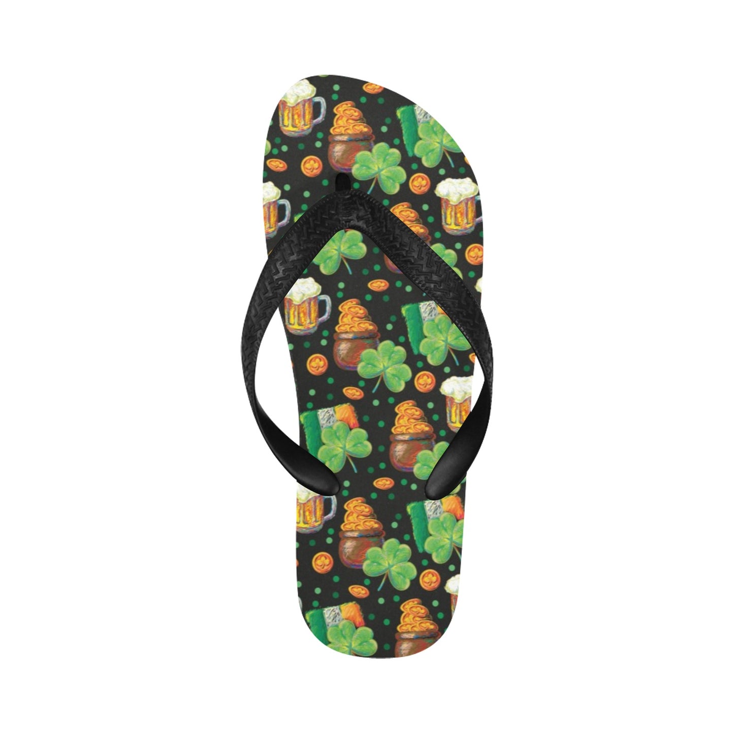 St Patricks Day Print Design LKS303 Flip Flops