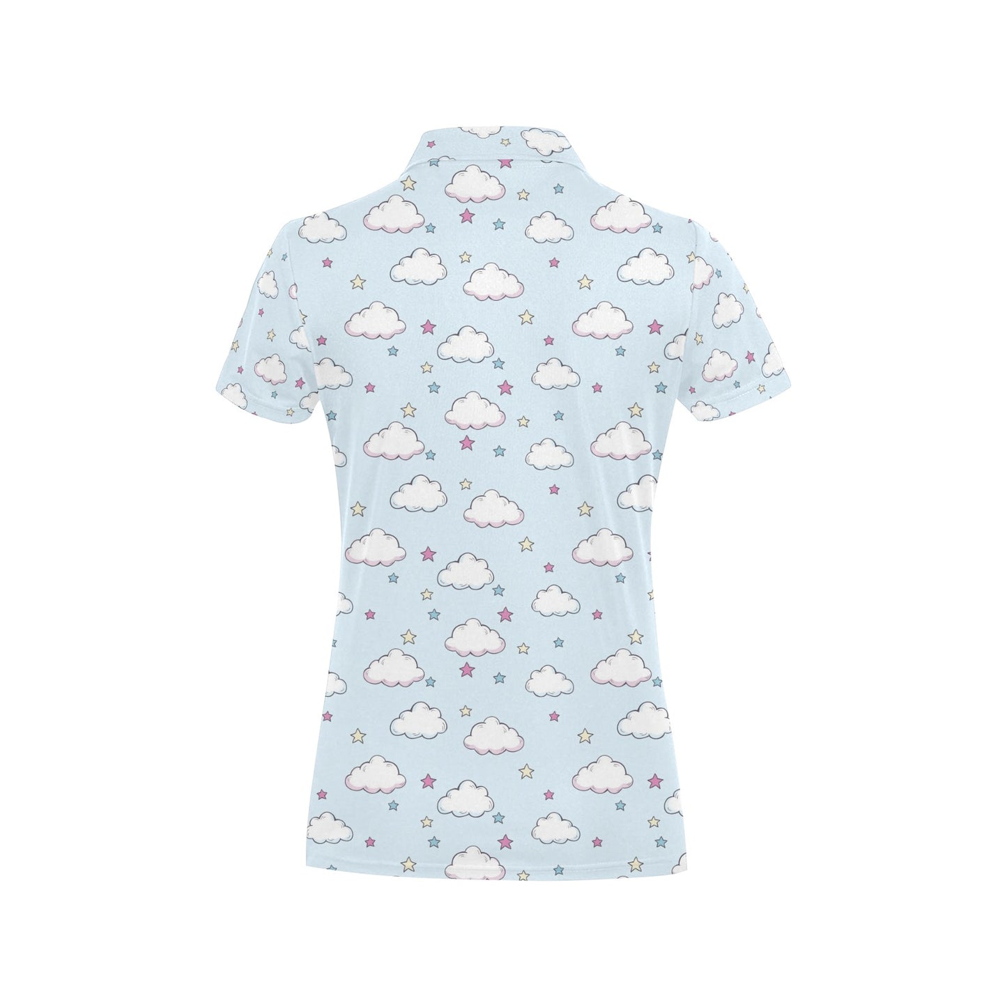 Cloud Pattern Print Design 01 Women's Polo Shirt
