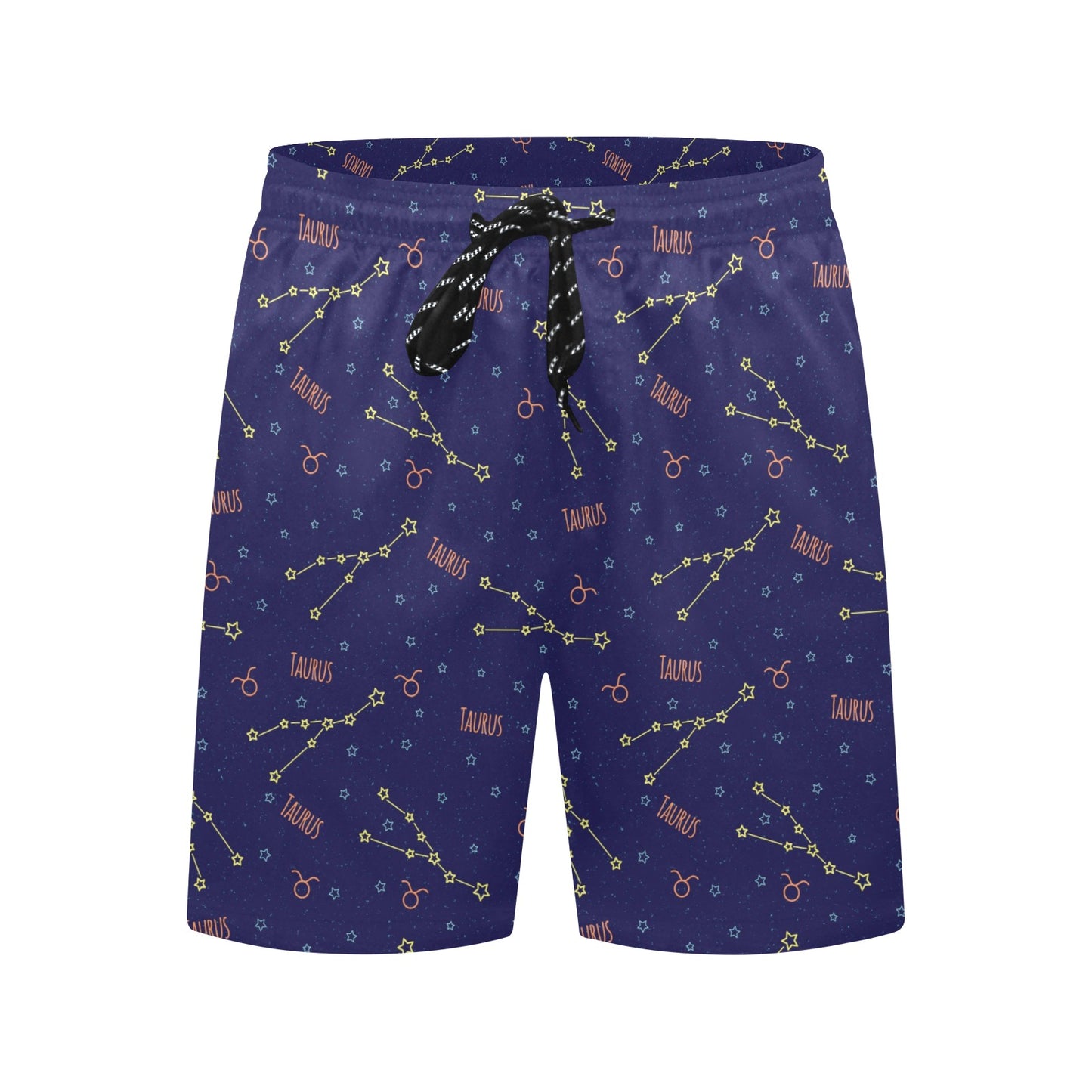 Taurus Print Design LKS301 Men's Swim Trunks Beach Shorts