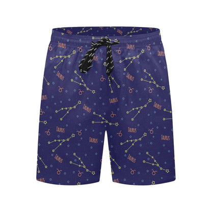 Taurus Print Design LKS301 Men's Swim Trunks Beach Shorts