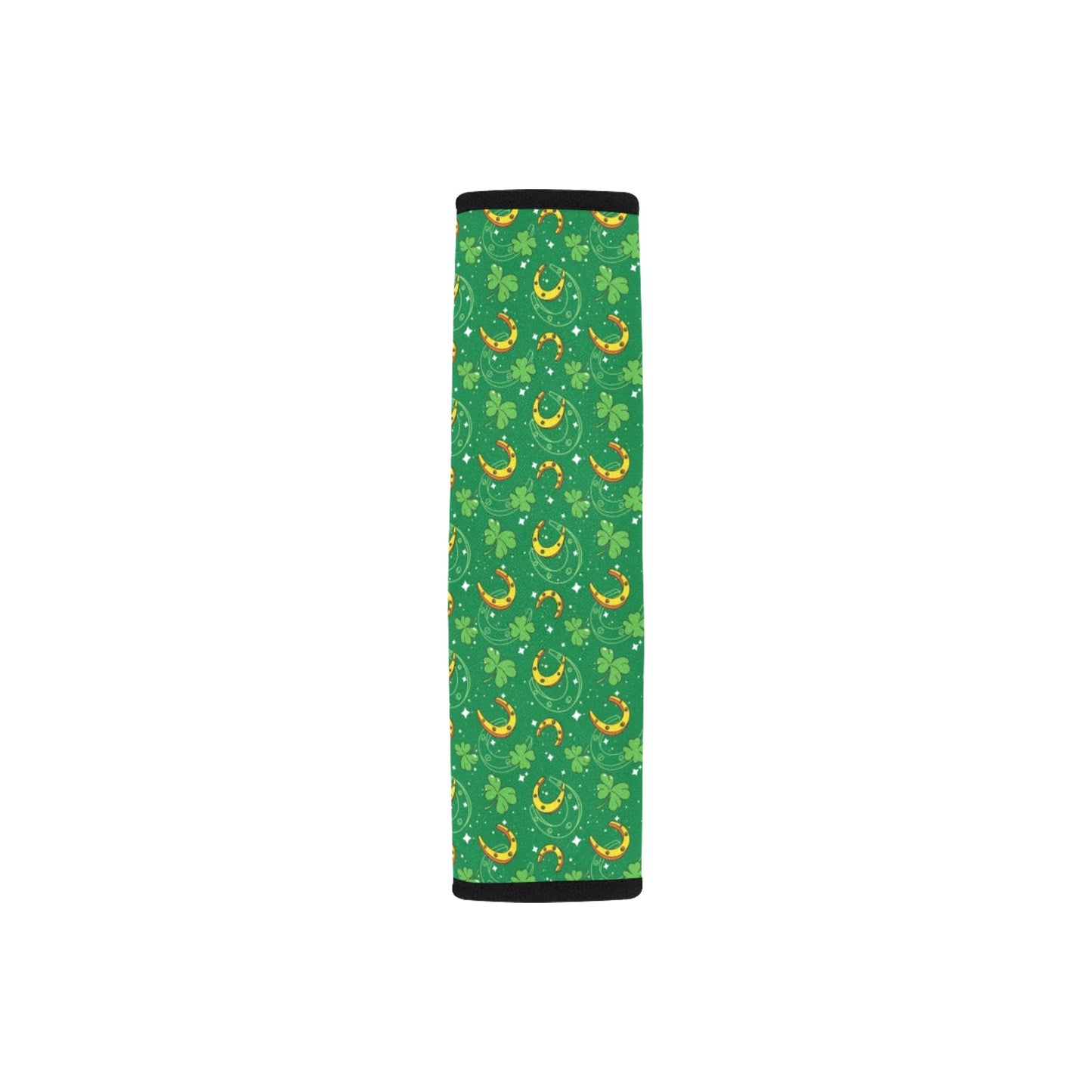 Shamrock With Horse Shoes Print Design LKS305 Car Seat Belt Cover