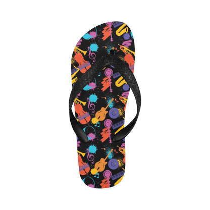 Saxophone Print Design LKS406 Flip Flops