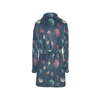 Cosmic Pattern Print Design 04 Women's Fleece Robe