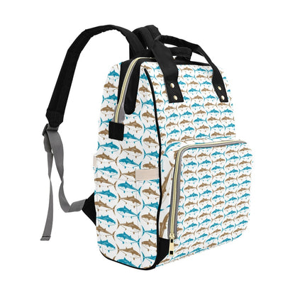 Tuna Fish Print Design LKS301 Diaper Bag Backpack