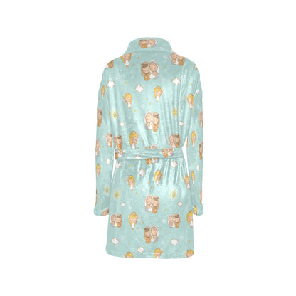 Christian Pattern Print Design 01 Women's Fleece Robe