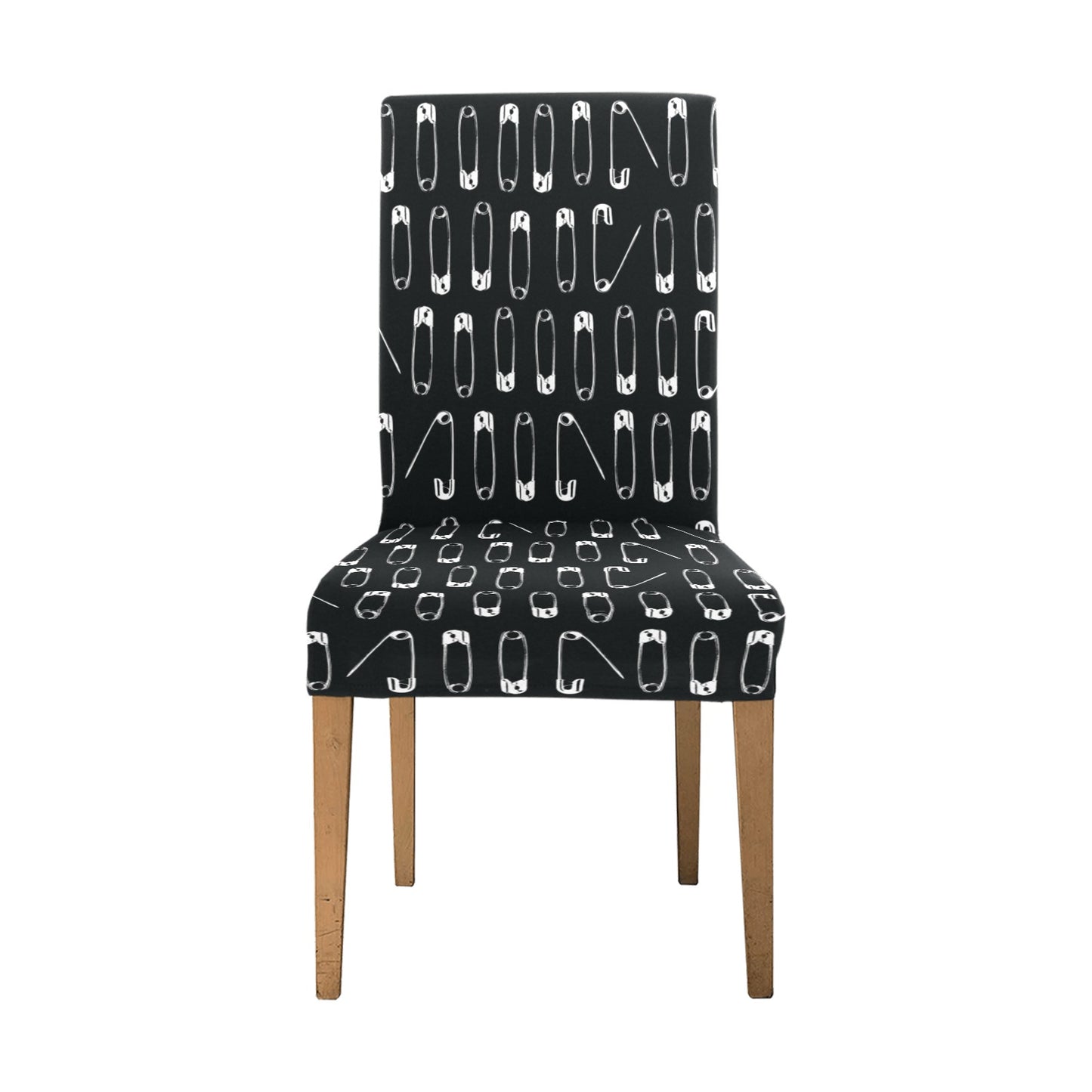 Safety Pin Print Design LKS302 Dining Chair Slipcover