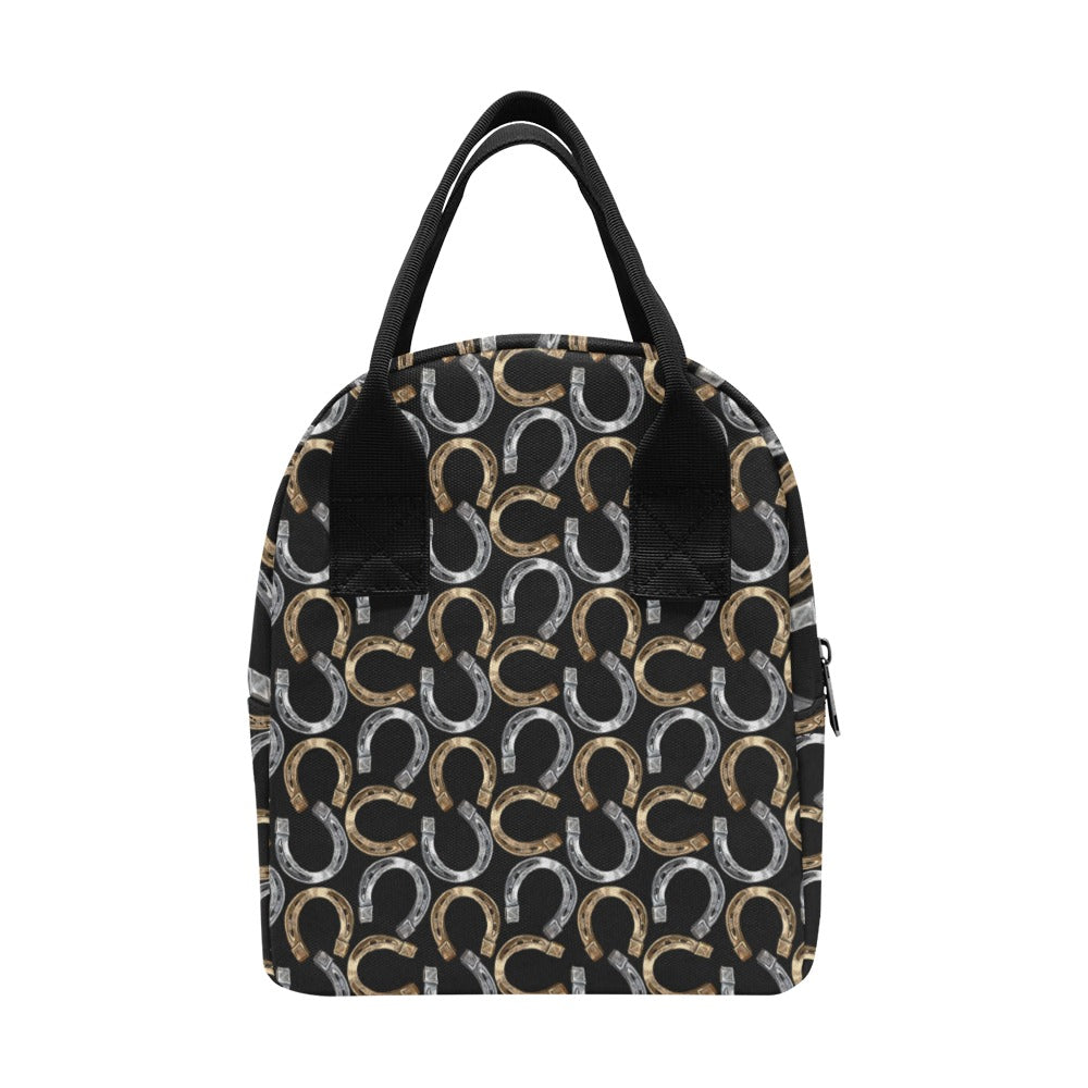 Horseshoe Print Design LKS305 Insulated Lunch Bag