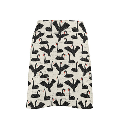 Swan Print Design LKS402 17" Golf & Pickleball Skort with Pockets