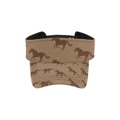 Horse Brown Print Design LKS307 Unisex Sun Visor