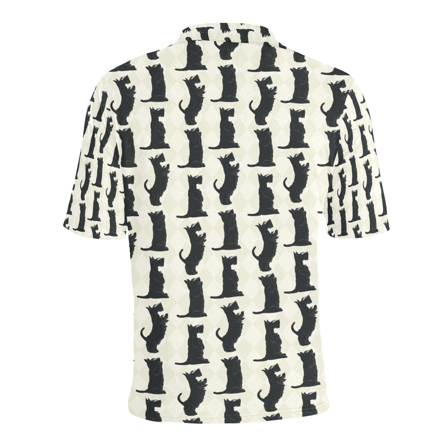 Scottish Terriers Print Design LKS309 Men Polo Shirt