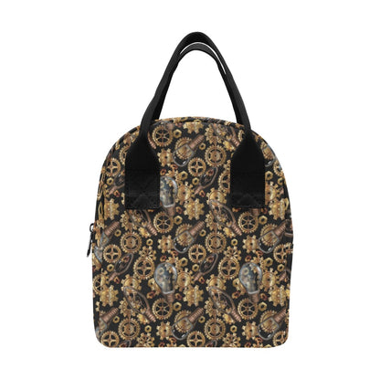 Steampunk Lightbulb Print Design LKS304 Insulated Lunch Bag