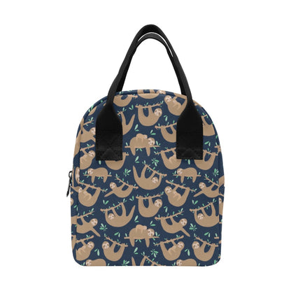 Sloth Print Design LKS307 Insulated Lunch Bag