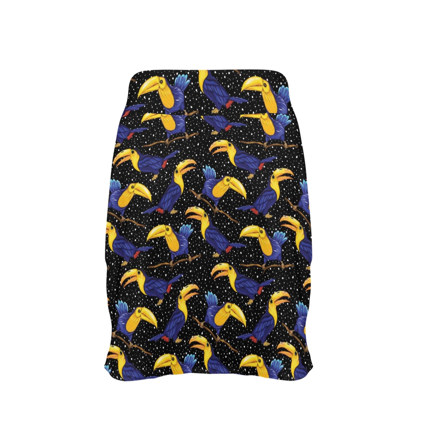 Toucan Print Design LKS307 17" Golf & Pickleball Skort with Pockets