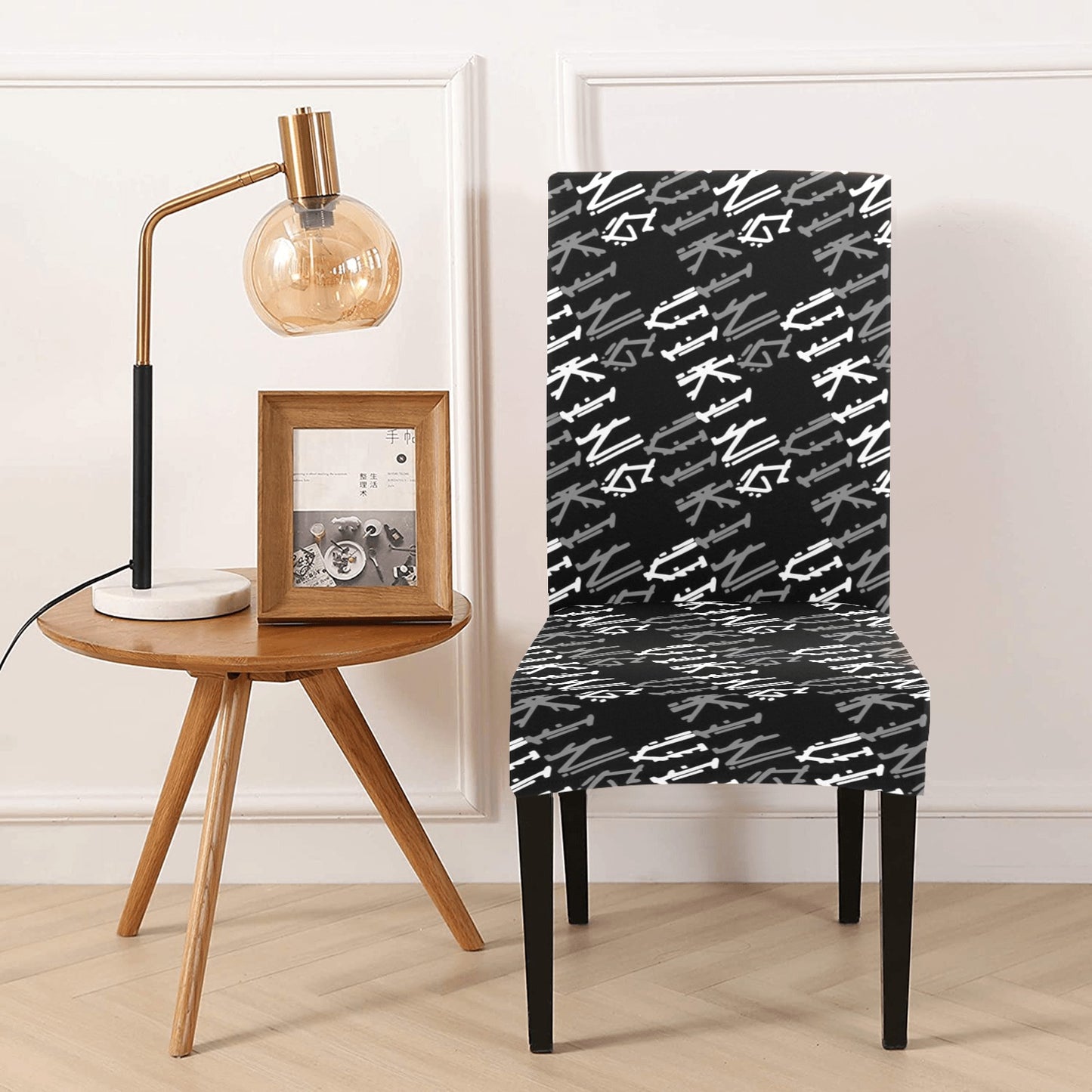 Vikings Print Design LKS306 Dining Chair Slipcover