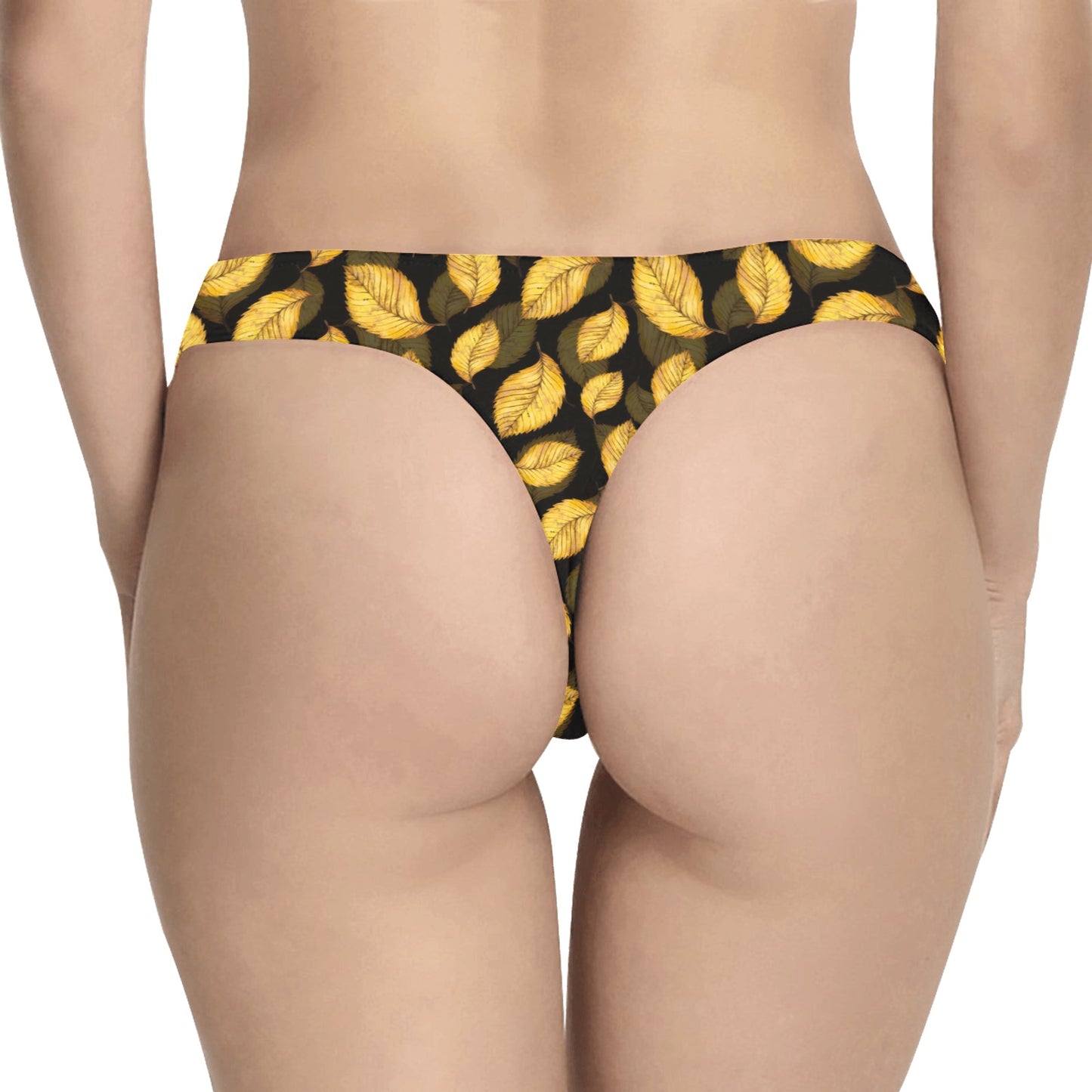 Elm Leave Summer Print Pattern Women's Thongs
