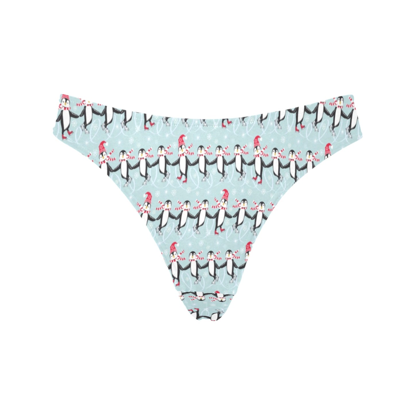 Penguin Sking Design Women's Thongs