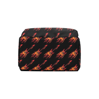 Electric Guitar Print Design LKS406 Diaper Bag Backpack