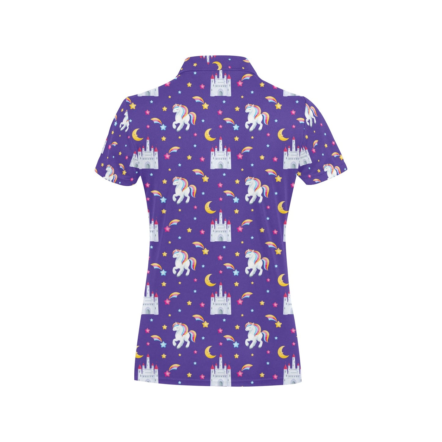 Unicorn Casttle Women's Polo Shirt