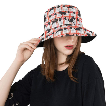 Scottish Terriers Print Design LKS3014 Unisex Bucket Hat