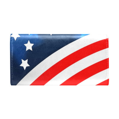 American flag Style Women's Trifold Wallet