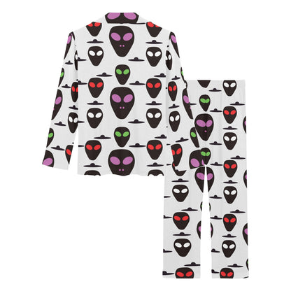 Alien Pattern Print Design 06 Women's Long Pajama Set